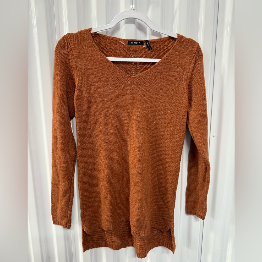 Maglia Rust Orange Knit Sweater